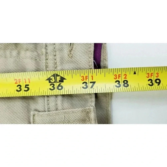 Gloria Vanderbilt Size 6P Womens Petite Tan Average Embroidered Coin Pocket Logo - Picture 12 of 13